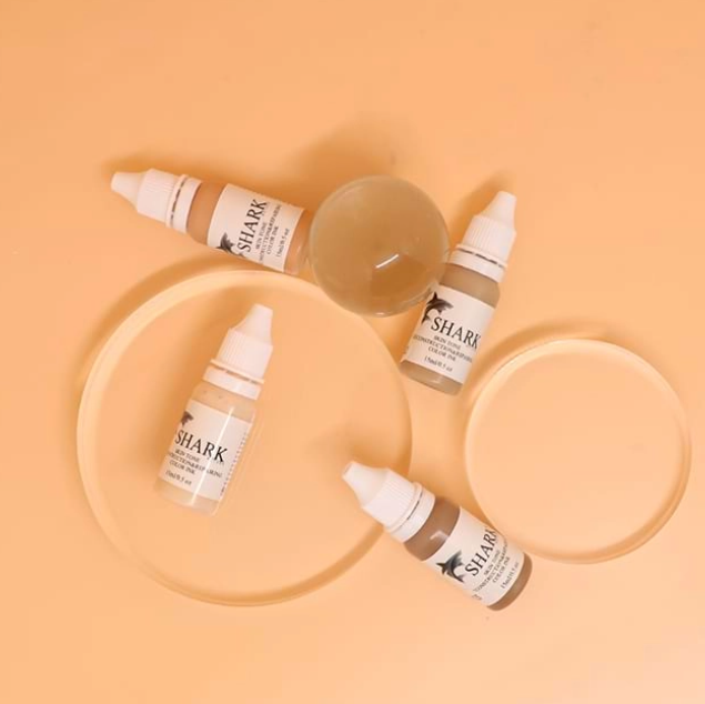 Bộ mực xăm m&agrave;u da kh&ocirc;ng thấm nước